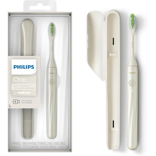 Philips Sonicare One by Sonicare Rechargeable Toothbrush, Snow, HY1200/27
