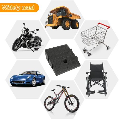 2PCS Driveway Curb Ramps 5 Rise Height Curb Ramp Interlock Curb Ramps for Driveway Low Cars Vehicles SUV Truck Motorcycle Wheelchair Bike