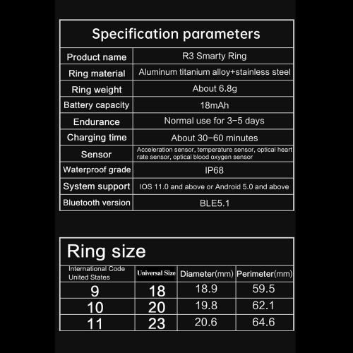 Violet, #18 Gugxiom Smart Ring, Health Tracker, NFC, Sleep Body Temperature Monitoring Step Counter with APP, Support Camera Remote Control Video Scrolling Book Page Flipping (Violet), 18, Gugxiomsiohwp9vdf-14