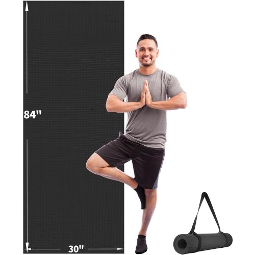 CAMBIVO Yoga Mat for Women and Men, Extra Long and Wide Exercise Mat(72x48/84x30), Large Non Slip Workout Mat for Yoga, Pilates, Fitness, Barefoot Workouts, Home Gym Studio