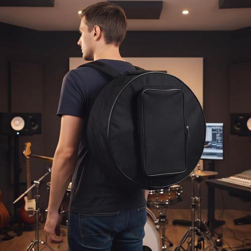 Oxford 13/14″ Snare Drum Bag Portable with Adjustable Strap and Drum Stuff Bag| Lightweight Waterproof Durable Snare Drum Case for Performances & Practice
