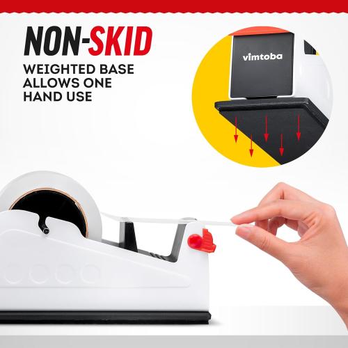 Heavy Duty 2-Inch Desktop Tape Dispenser, Dual Roll, Non-Slip Base