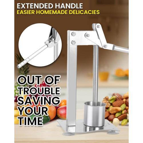 Lemon Smasher Stainless Steel Fruit Juicer with Cup & Strainer,Nut Grinder Manual Heavy Duty Juicer Machine Lemon Press Nut Crusher Used for Juicing and Crushing Nuts for Commercial&Home Use