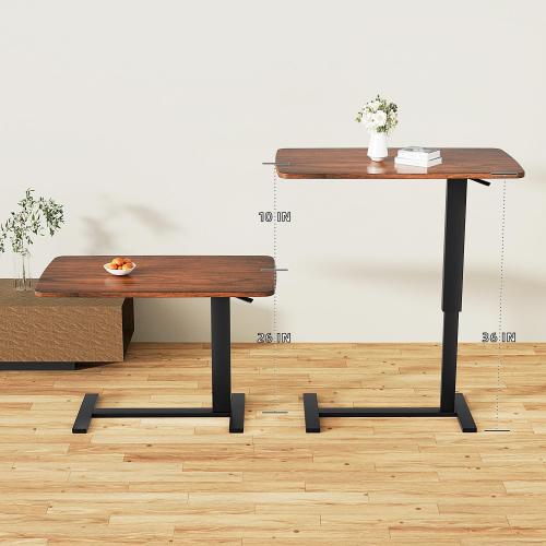 Overbed Bedside Table with Wheels, Adjustable Hospital Bedside Desk, Rolling Laptop Table, Mobile Standing Desk