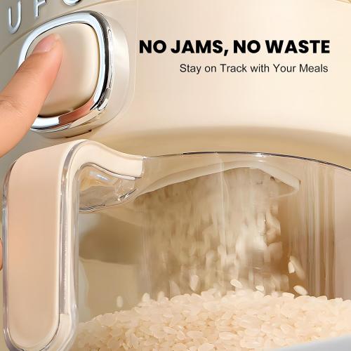 Rice Dispenser, Rice Storage Container with Measuring Cup for Kitchen Pantry Household, Dry Food Storage Containers Airtight, Sealed Moisture Proof, 11 Lbs