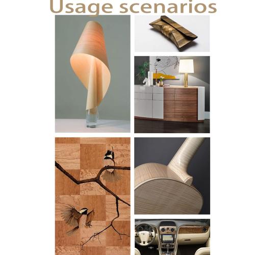 Natural Black Walnut Thin Wood Veneer - 23.6Extra Wide - Ideal for Furniture, Speaker Renovation, Guitar, and Audio Outer - Decorative Veneer Sheet, 23 x 98