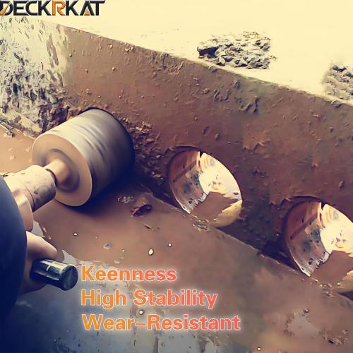 4 Diamond Core Drill Bit with 17-3/4 Total Length, 1-1/4-7 Thread, Laser-Welded Segments for High-Performance Drilling Cured Concrete, Brick, Stone, Masonry Walls and Floors