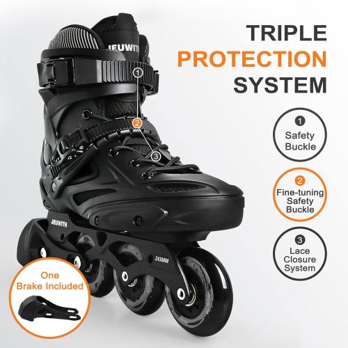 Inline Skates for Women Men, Outdoor Street Blades Roller Adult Male Female, Professional Fitness Roller Skates Blades for Unisex 9-10 1/2