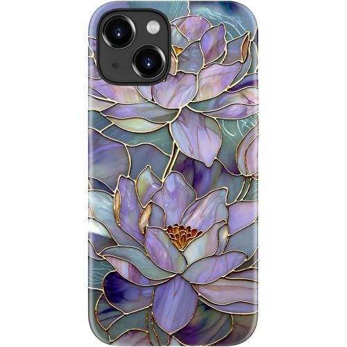 DorisMax for iPhone 15 Case - Wireless Charging - Cute Wildflower | Dual-Layer Hard Shell   Silicone Cover - Shockproof Protective Phone Case with Stylish Designs for Women Girls