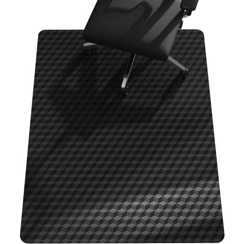 SALLOUS Chair Mat for Carpet, Large Office Chair Mat for Carpeted Floors, Heavy Duty Vinyl Floor Mat with Grips, Non-Slip Carpeted Floor Protector Computer Desk Mat for Home Office (Black)