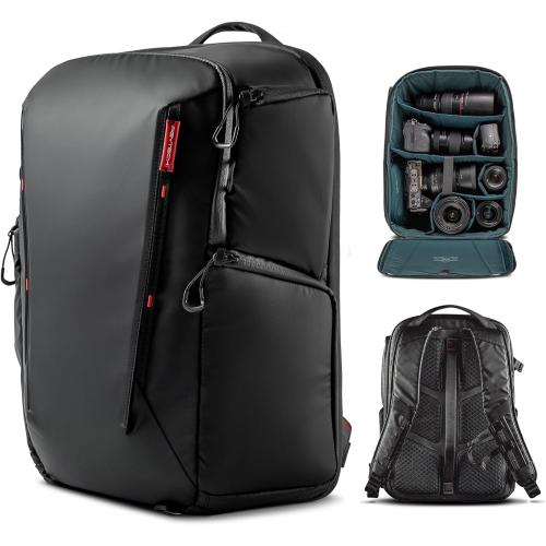 PGYTECH OneMo Lite Camera Backpack 22L for DJI, Sony, Canon, Nikon, OSMO Action/Pocket, DSLR/SLR Mirrorless, Camera Tripod Photographer Bag Gift, Camera Pack Black, Weekend Bag