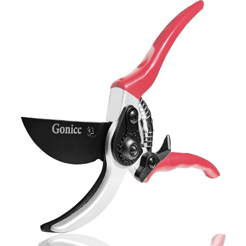 gonicc 8 Professional Sharp Bypass Pruning Shears (GPPS-1002), Tree Trimmers Secateurs,Hand Pruner, Garden Shears,Clippers For The Garden, Bonsai Scissors, Loppers