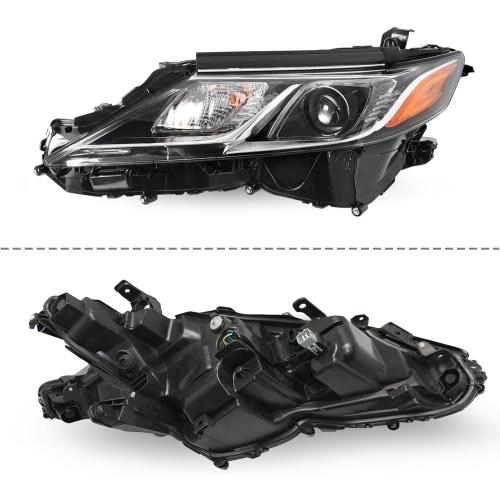 2018-2022 Camry L LE SE Headlights,LED Projector Headlight Assembly Compatible with Toyota Camry 2018 2019 2020 2021 2022 Replacement Left Driver Side TO2502255 81150-06C40