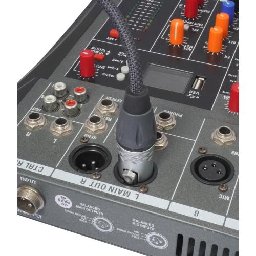 2Feet 3Pin XLR 1 Female to 4 Male Y Splitter Audio Cable,4Way-1 XLR Single Input to Four Output Parallel Connection Cable for Microphone, Audio Player, Power Amplifier, Mixing Console DMX