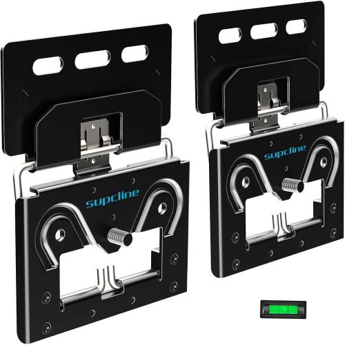 Ultra Slim TV Wall Mount Compatible with 14-80 Flat & Frame TVs Only, 0.3 Micro-Gap Low Profile TV Mount, Minimalist Look, Blends Any Interior, Hold up to 100Lbs