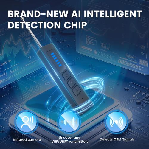 Hidden Camera Detectors, GPS Tracker Detector, Wireless Signal Scanner for, Mini Camera Detector, Suitable for Cars, Travel, Hotels, Office and Home