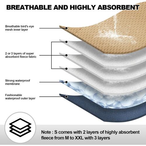 Washable Dog Diapers Male Reusable, Premium Belly Bands for Male Dogs Small, Pack of 3, High Absorbing Small Male Dog Pee Wraps for Doggie in Incontinence or Excitable Urination and Training(S)