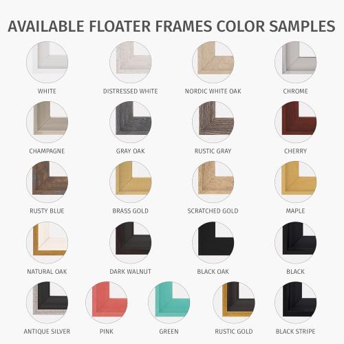 Pixy Canvas Floater Frame 24x36 for 1-1/2 (1.5) inch Deep Canvas Paintings/Canvas Prints/Wood Canvas Panels/Wall Art/Wall Decor/Home Decor/Artwork (Black Stripe, 24 x 36 inch, Portrait)