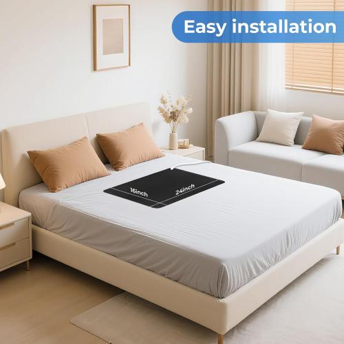 Professional Grounding Mat with Carbon Fiber Technology | 24x16 Indoor Earthing Pad   15ft Medical-Grade Cord | Cellular Energy Renewal & Inflammation Support