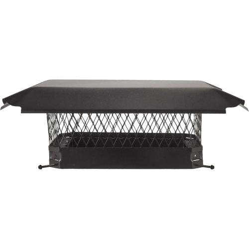 Draft King CBO1216 Bolt On Black Galvanized Steel Single Flue Chimney Cap, 12 x 16