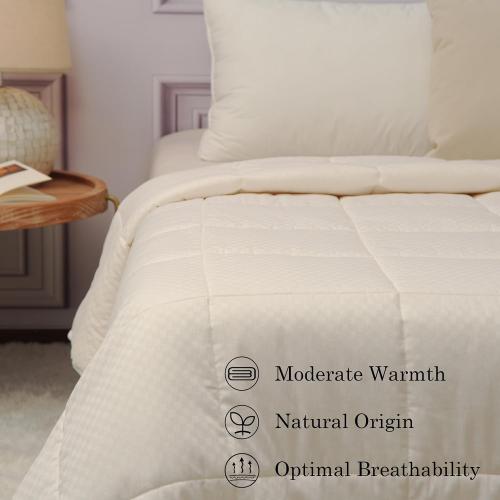 CUDDLE DREAMS Classic Wool Comforter (Midweight for All Season)