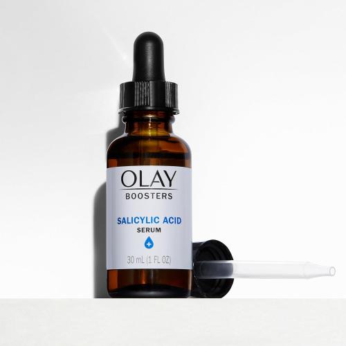 Olay Salicylic Acid Serum, Exfoliating Booster, Fragrance-Free, 1.0 Oz