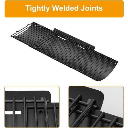 23 to 34 Adjustable Ash Pan for Charcoal Grill Chargriller 1224 1324 2121 2222 2123,Oklahoma Joe Charcoal Grill Royal Gourmet, Ash Pan with 2PC Fire Grate Hanger