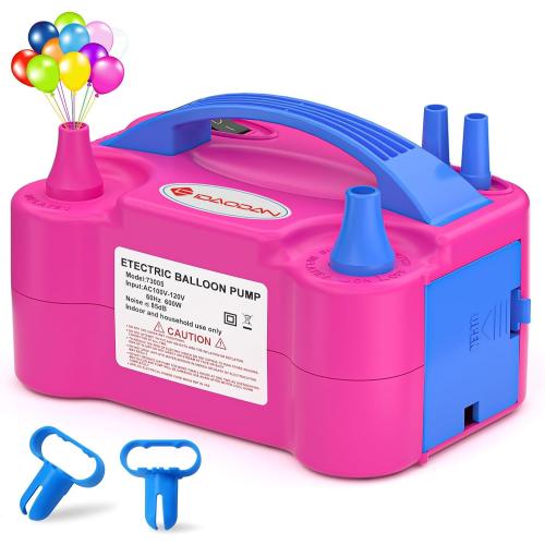 IDAODAN Electric Balloon Pump, Portable Electric Balloon Blower Machine Inflator Air Pump for Party Decorations