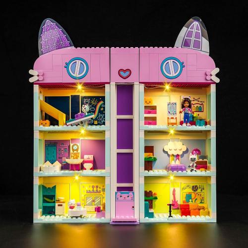 Upgraded Led Light Kit Compatible with Lego Gabby's Dollhouse Building Set, Lights Decoration Compatible with Lego 10788 (Model Not Included)