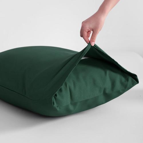 NTBAY Queen Pillowcase Set - 4 Pack Brushed Microfiber Pillowcases - Soft, Wrinkle-Free, Fade-Resistant, Stain-Resistant, Dark Green Pillowcases with Envelope Closure -  Dark Green
