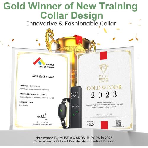 Dog Shock Collar, Electric Dog Training Collar with Remote & 4-Channels