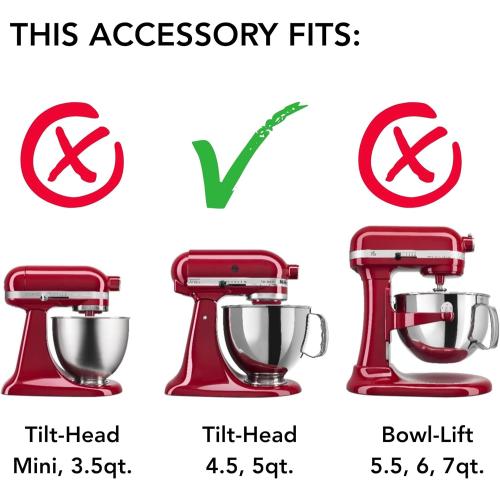 KitchenAid Stainless Steel 3 Piece Kit for 4.5 and 5 Quart KitchenAid Tilt-Head Stand Mixers