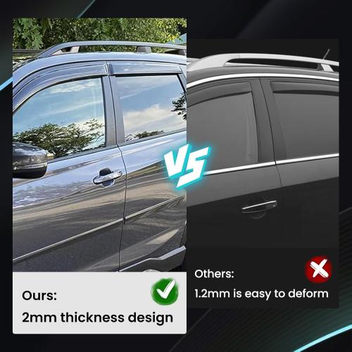 Tape-On Side Window Deflectors for Subaru Forester 2025  - Rain Guards & Wind Deflectors
