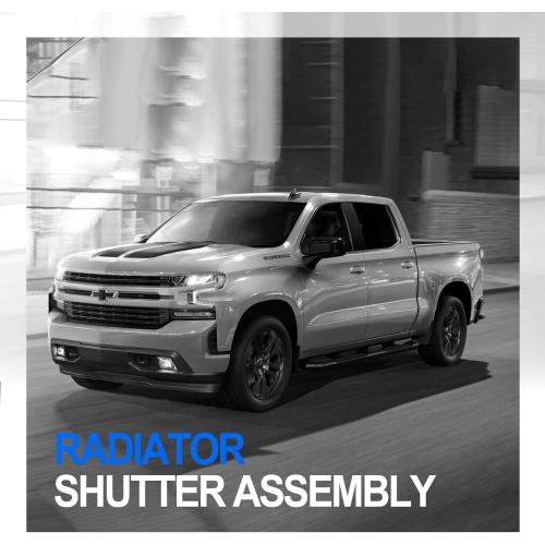Radiator Shutter Assembly Compatible with GMC Sierra 1500 2017 2018 2019 Chevy Silverado 1500 2017 2018 Replaces 84363184 601-374