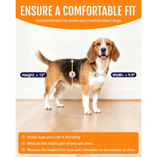 Powools Pet Dog Door for Wall - Robust Steel Pet Door with Magnetic Triple Flaps, 12.6 x 10 Flap Opening, Adjustable Tunnel for 3.4-6 Thick PVC, Wood, Drywall, for Pets Up to 45lb, White
