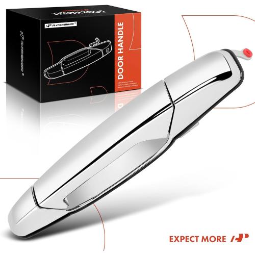 A-Premium - Rear Left Driver Side Exterior Door Handle - Compatible with Chevy, GMC & Cadillac Models - 2007-2014 - Silverado, Sierra, Tahoe, Suburban, Avalanche, Yukon - Replace# 15915659, 25960521