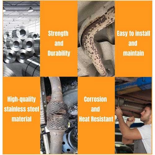 Exhaust Front Pipe for 2007-2009 Hyundai Santa Fe 2.7L GLS,HS01F | 409 Stainless Steel,Direct Fit OE Replacement with New Mounting Hardware