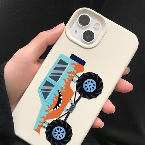 24 Sheets DIY Make a Face Monster Truck Stickers for Teens, Make Your Own Mixed & Matched with 8 Designed Characters(3 of Each) Sticker for Birthday Party Supplies Favors Class Reward (Monster Truck)
