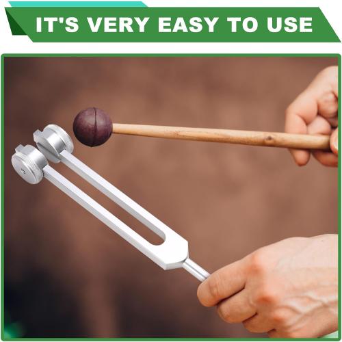 Chakra Tuning Forks 128Hz, 136.1Hz, 256Hz, 384Hz forHealing,Sound Therapy,Keep Body