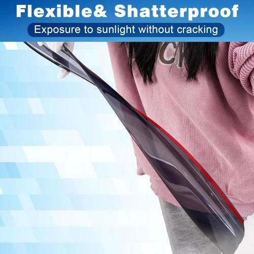 in-Channel Window Visors Rain Guards for Chevy Silverado/GMC Sierra 1500 2019-2025 Crew Cab, Window Deflectors Vent Visors for 2019-2025 Silverado 1500 Crew Cab, 4 Full-Size Doors