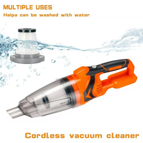 Cordless Vacuum Cleaner Handheld Stick Vacuum Cleaner 10kPa Powerful Suction 4 Different Heads for Home Pets Floor Car, Compatible with DEWALT 20V MAX Batteries (NO Battery)
