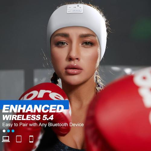 LC-dolida Sleep Headphones Bluetooth 5.4 | Headband Headphones Earphones Wireless | Sleep Mask for Sleeping, Sports, Gifts, Workout, Jogging, Yoga,Insomnia, Air Travel, Meditation