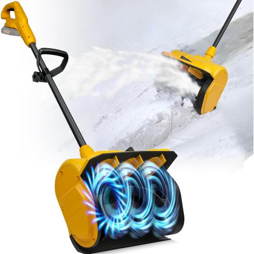 Cordless Snow Shovel Compatible with Dewalt 20V Max Battery, 11 Brushless Motor Electric Snow Shovel for Driveway Max 20' Throw Distance, Electric Snow Thrower for Patio Deck Driveway(Tool Only)
