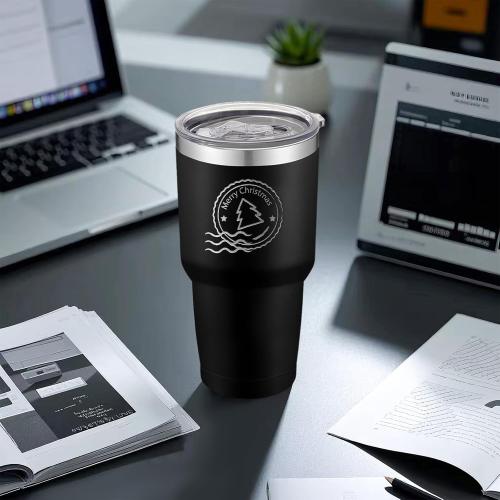 YOUKE OLA 12 Pack Insulated Tumbler Powder Coated Stainless Steel Double Wall Vacuum Travel Coffee Tumbler Cup with Lid and Straw for Laser Engrave DIY Gift 30oz Black