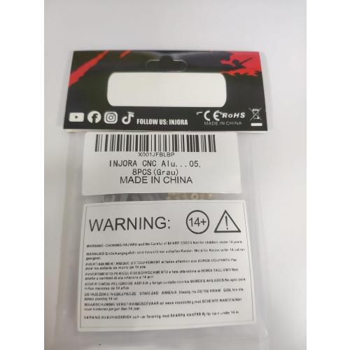 INJORA High Clearance Front 4 Links Set for SCX24 Gladiator Dodge Power Wagon 1/24 RC Crawler Car Axial, 8PCS (Grey)