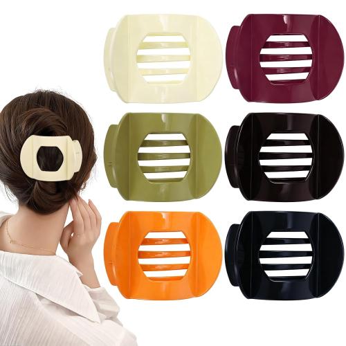 obeoby 6 Pcs Flat Hair Claw Clips For Women Girls, French Barrettes Set