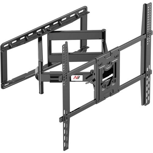 NB North Bayou Heavy Duty TV Wall Mount Double Arms Articulating Swivel TV Bracket for Most 75”-110 inch LED LCD OLED TVs VESA Compatible Hold up to 200 lbs Wall Bracket SP5
