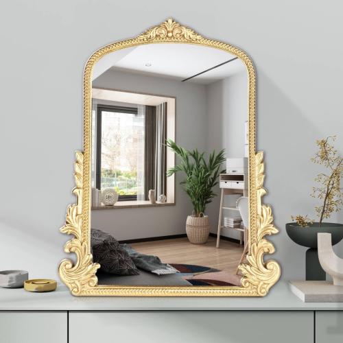 Size 20x16 Vintage Small Arched Mirror, 20 * 16in Wall Mounted Vanity Mirror for Living Room, Bedroom, Bathroom, Entryway, Porch, Home and Dormitory, Versatile, Easy to Install, Space-Saving