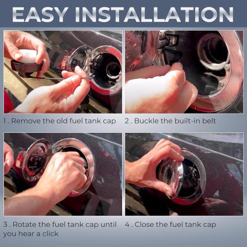 Gas Cap, Fuel Cap for Honda Acura, 2005-2007 Accord, 2005-2006 CRV MDX RSX | For 2011-2014 CR-Z, 2005-2010 Odyssey, 2006-2011 Element, 2005-2008 Pilot, 2006-2009 S2000 Ridgeline, Acura MDX 17670-SHJ-A31