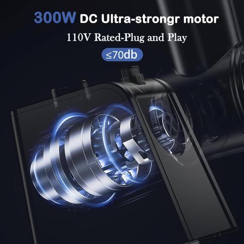 Electric Cheese Grater,300W DC Motor Salad Maker,Electric Slicer Shredder with 5 Different Shapes of Blades,Electric Vegetable Cutter for Potato,Carrot,Black